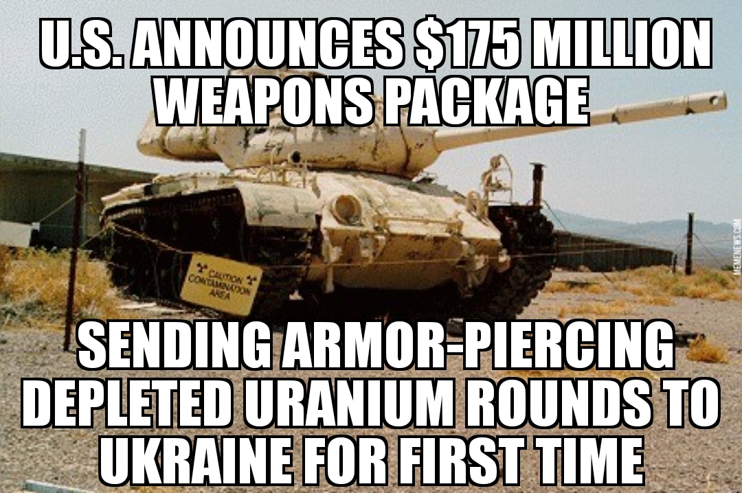 U.S. sending depleted uranium rounds to Ukraine