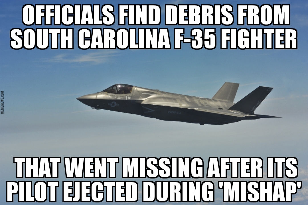 Debris from missing F-35 found