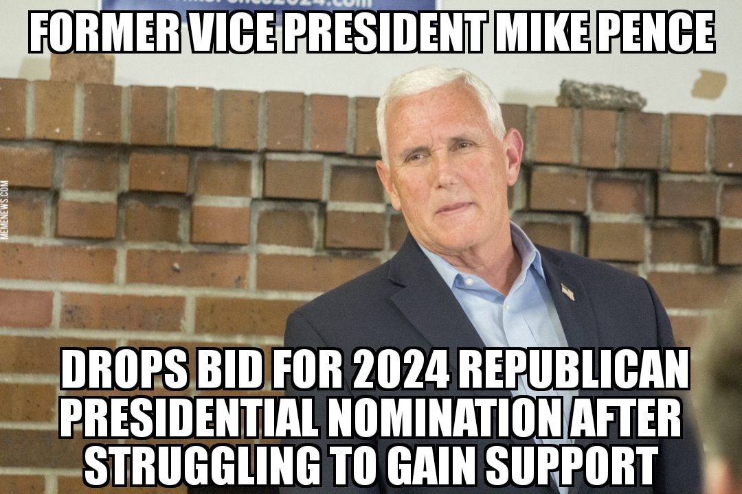 Mike Pence drops out