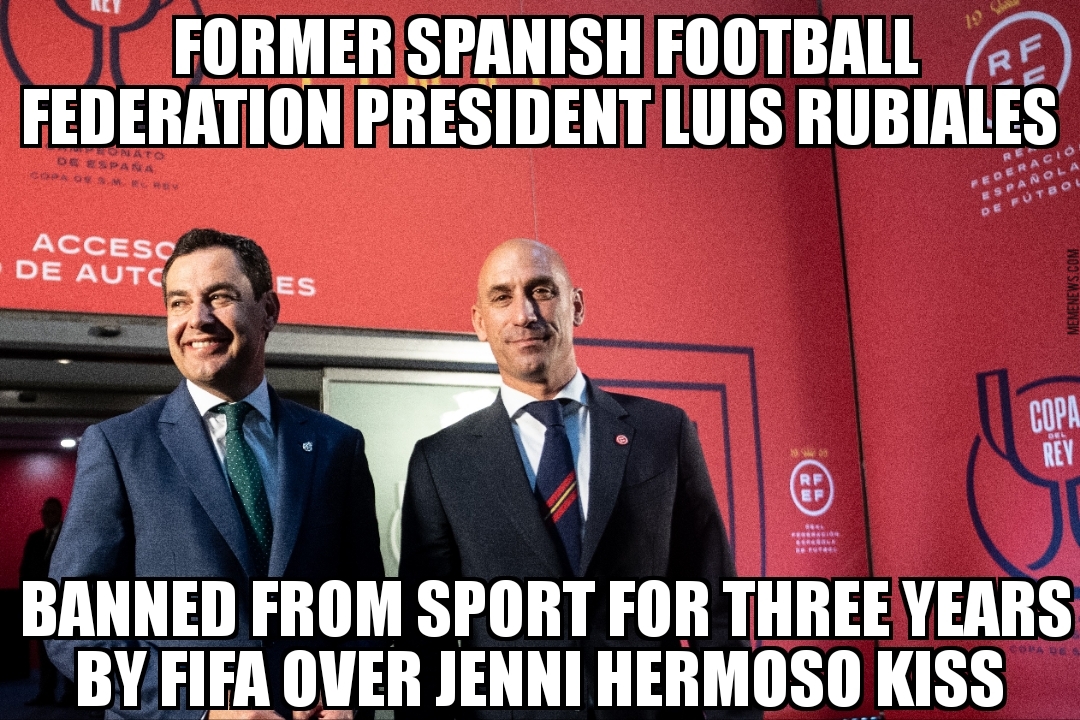 Luis Rubiales banned from soccer