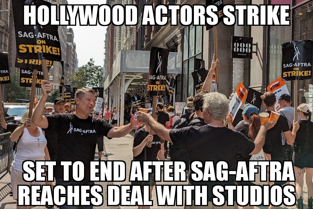 Hollywood actors strike to end