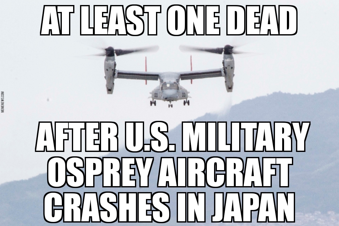 Osprey crash in Japan