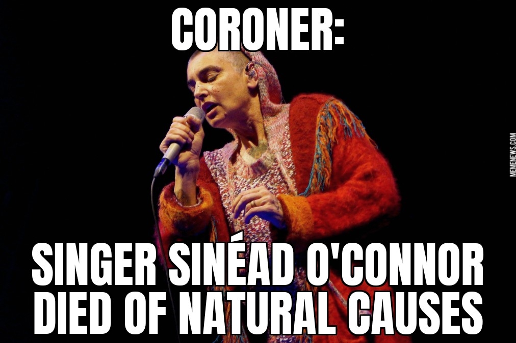 Sinéad O’Connor death natural