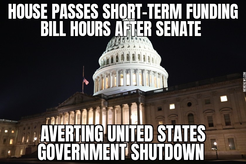 Congress avoids government shutdown