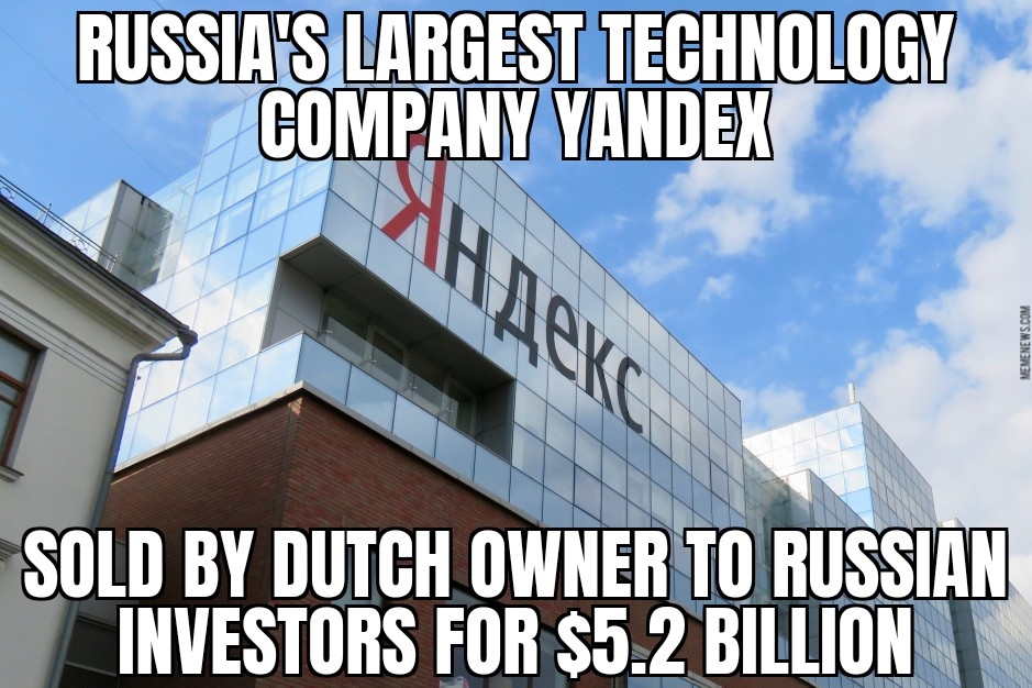 Yandex sold to Russians