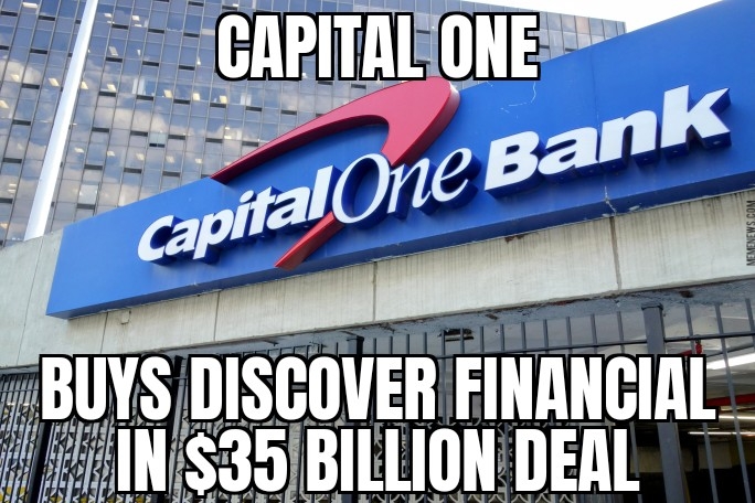 Capital One buys Discover