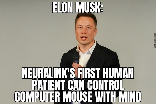 Neuralink patient can control mouse