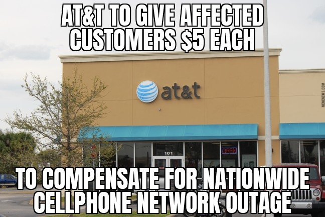 AT&T to give customers $5