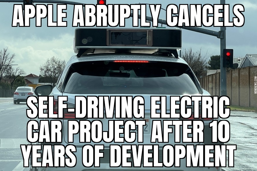 Apple cancels electric car