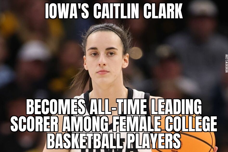 Caitlin Clark sets women’s college record