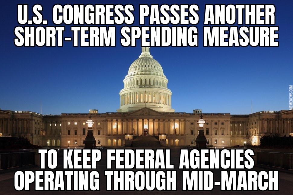 Congress passes short-term spending