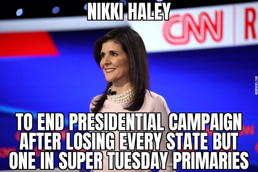 Nikki Haley ends campaign