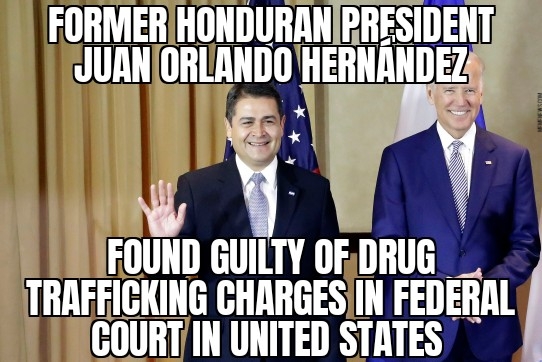 Former Honduran president guilty of drug trafficking