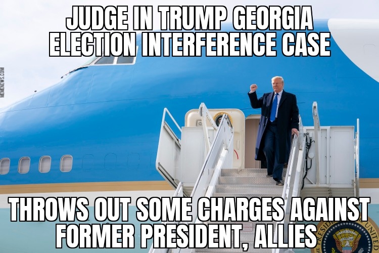 Some charges thrown out in Trump Georgia case