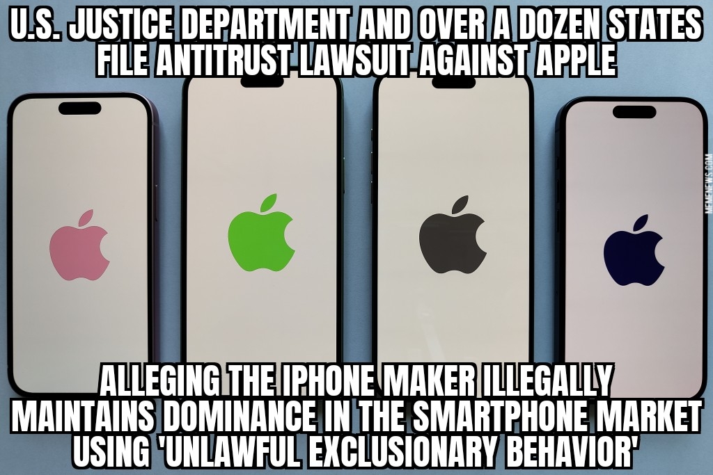 DOJ sues Apple over iPhone dominance