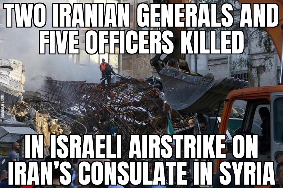 Israel strikes Iran consulate