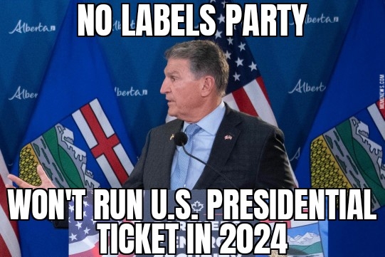 No Labels won’t run candidate