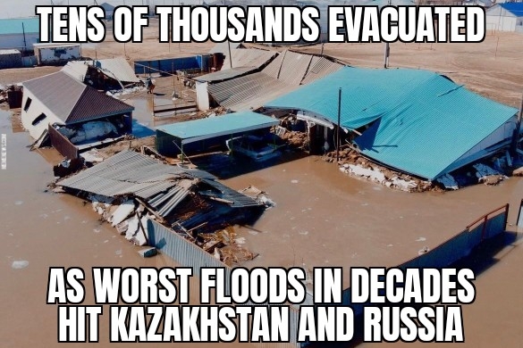 Kazakhstan and Russia floods
