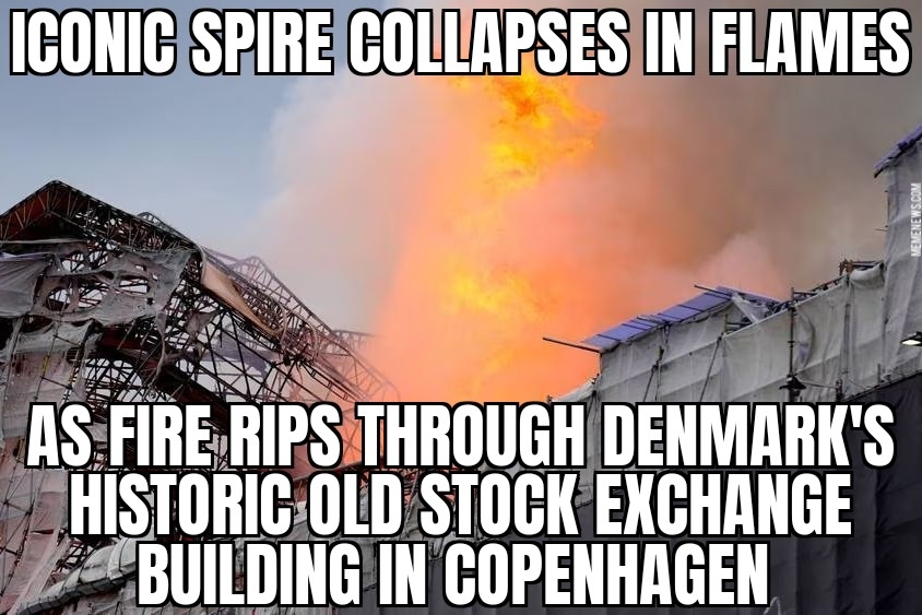 Denmark Old Stock Exchange fire