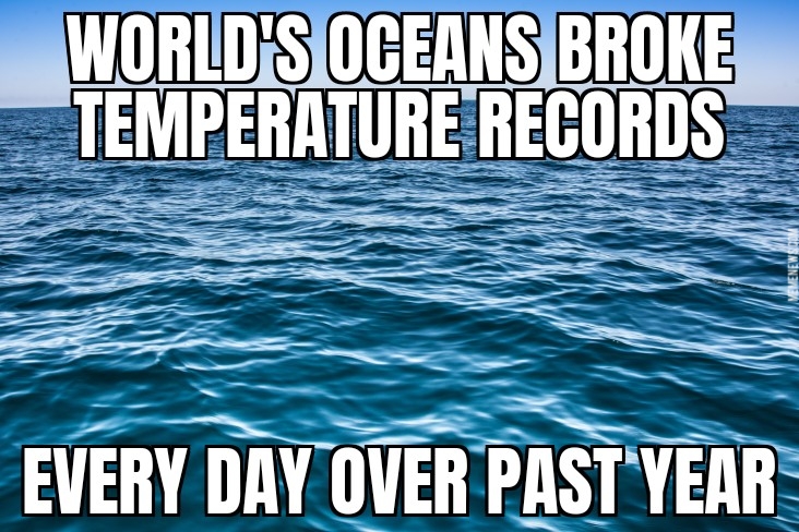 Oceans break heat records
