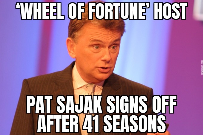 Pat Sajak signs off