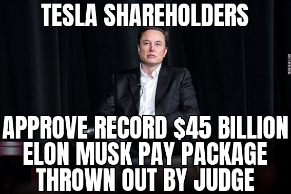 Tesla approves Musk pay