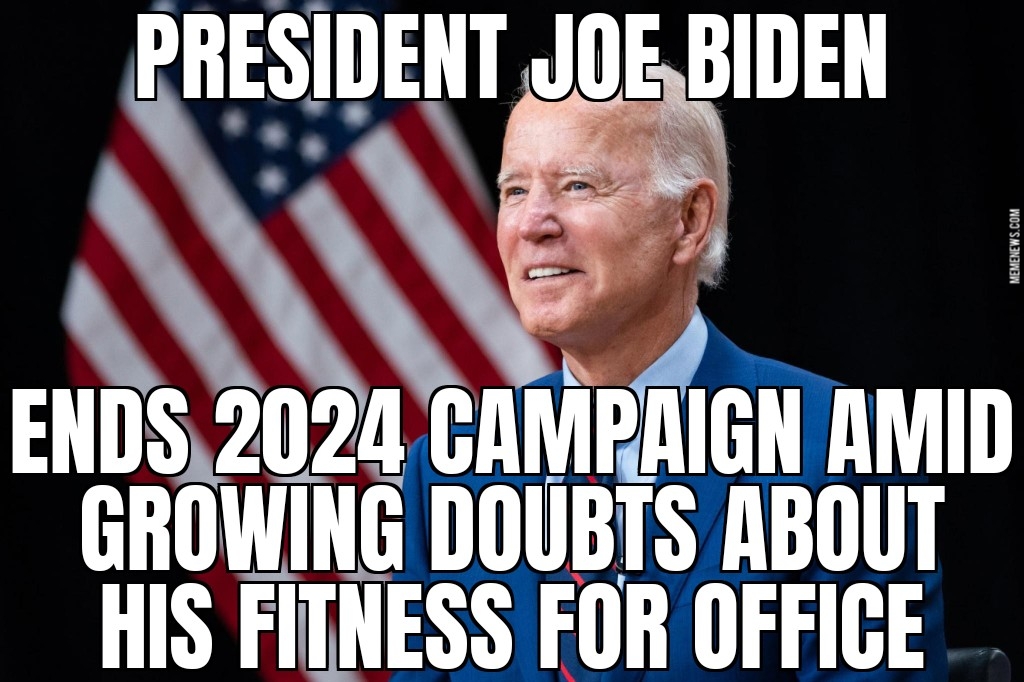 Joe Biden ends 2024 campaign