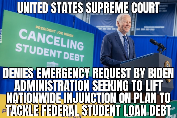 Supreme Court won’t revive Biden student loan plan