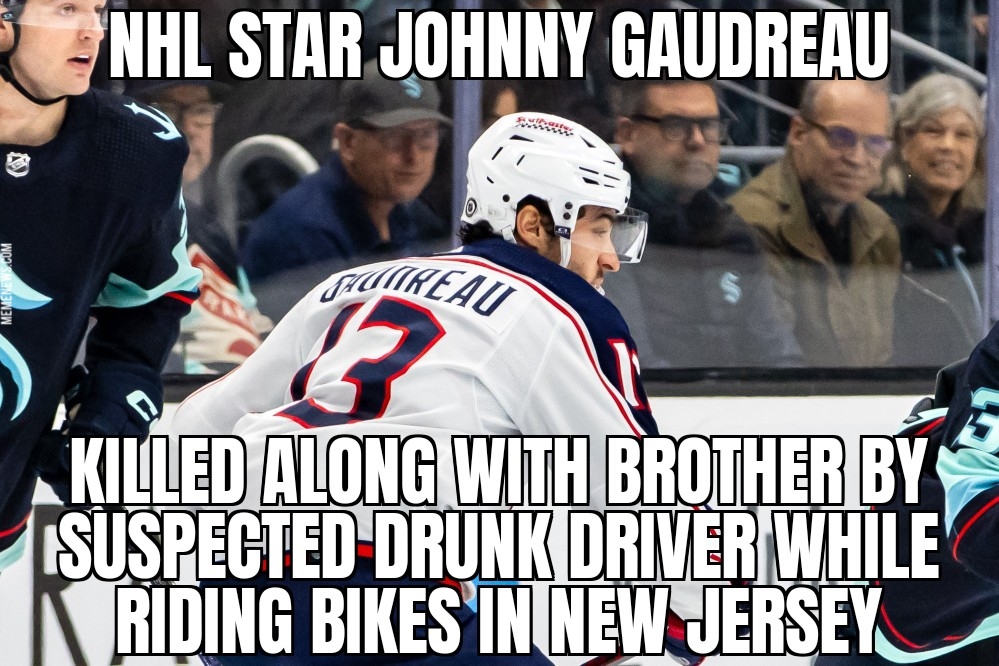 NHL star Johnny Gaudreau killed riding bike