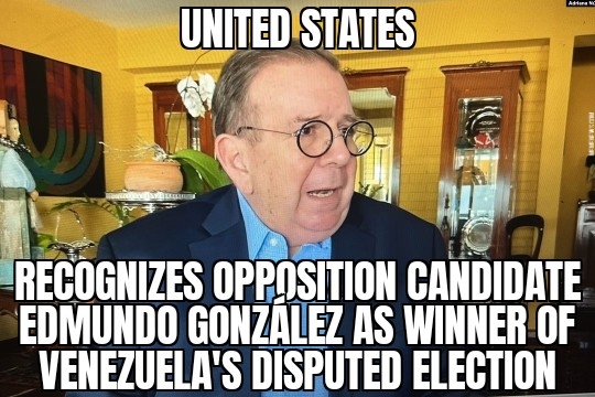 US says Edmundo González won Venezuela presidential election