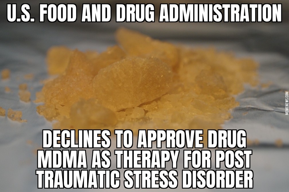 FDA says no to MDMA for PTSD