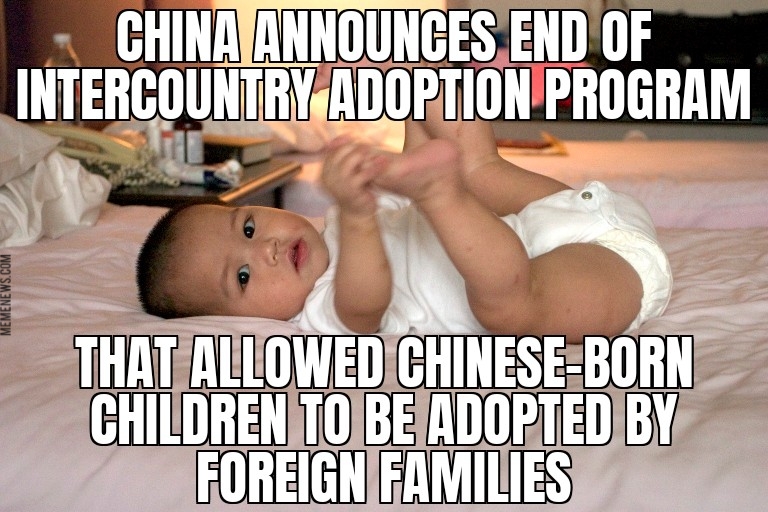 China ends foreign adoption program