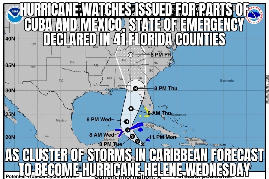 Hurricane Helene to form in Gulf