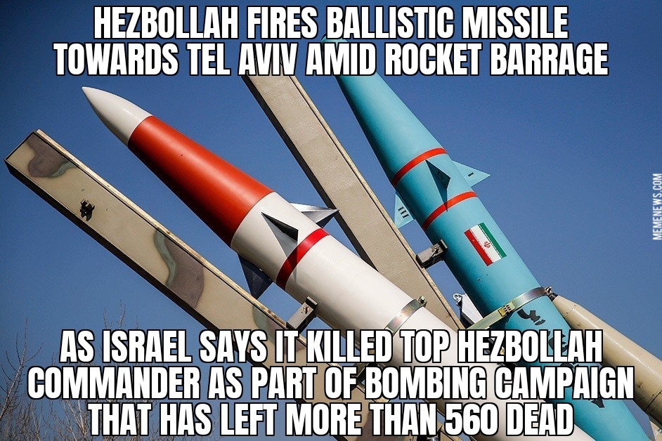 Israel strikes Hezbollah for second day