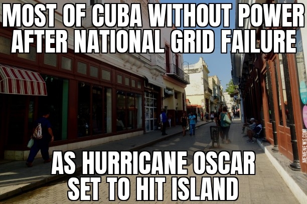 Cuba blackout continues as Hurricane Oscar approaches