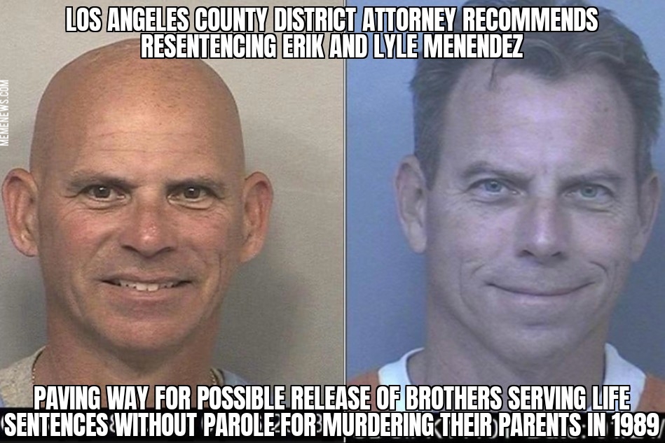 LA DA recommends Menendez Brothers resentencing