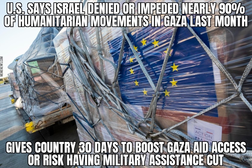 U.S. tells Israel to allow more Gaza aid