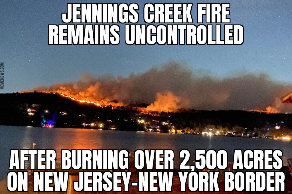 Jennings Creek Fire burns New Jersey-New York border