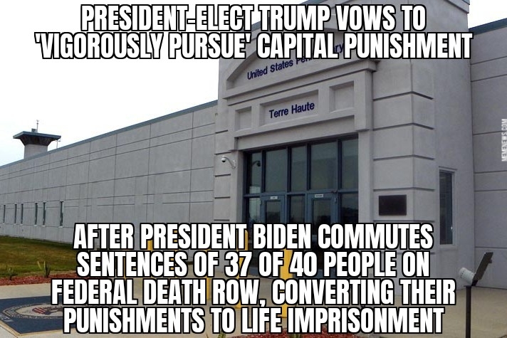 Biden commutes sentences of federal death row inmates