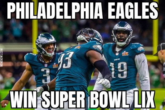Eagles win Super Bowl