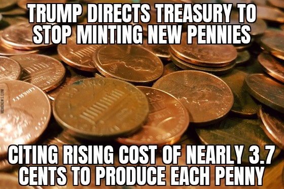 Trump halts penny production