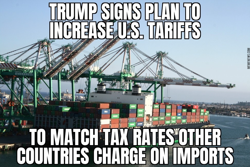Trump signs reciprocal tariff plan