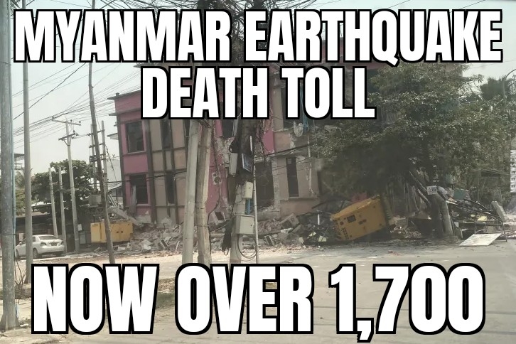 Myanmar earthquake deaths rise