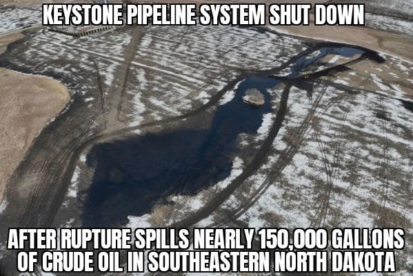 Keystone pipeline oil spill