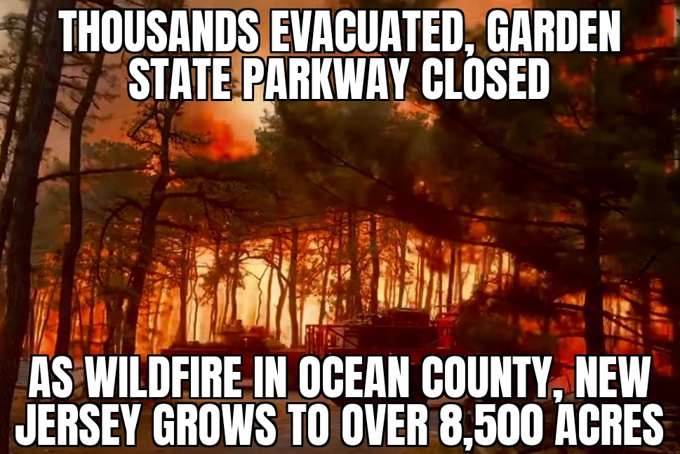 New Jersey wildfire