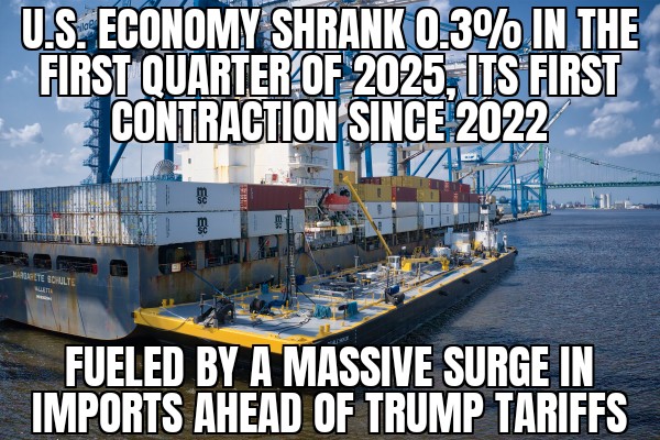 U.S. economy shrinks