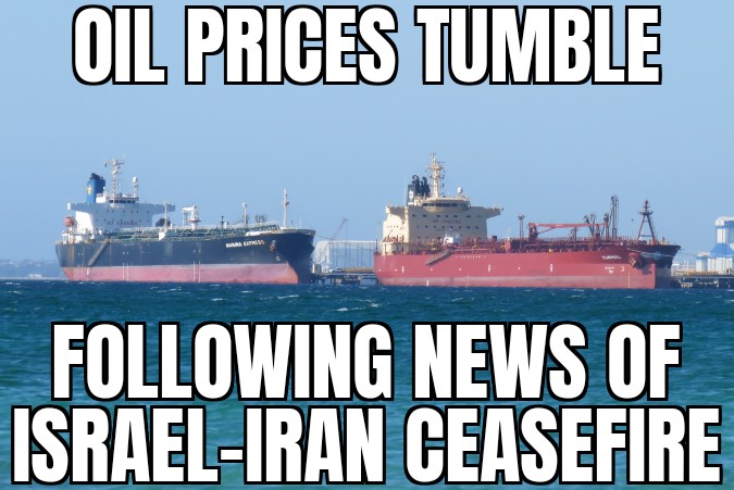 Oil prices drop