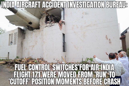 Air India flight 171 crash report