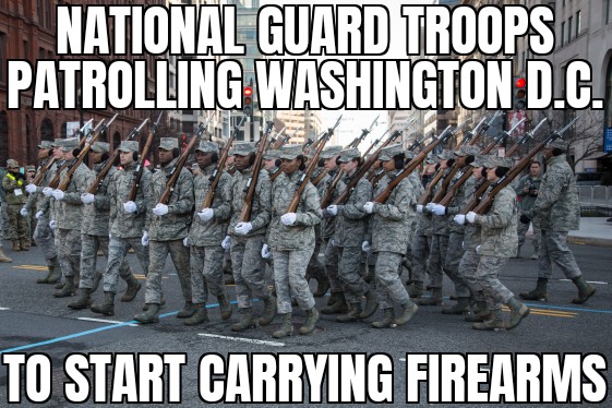 DC Guard to carry guns