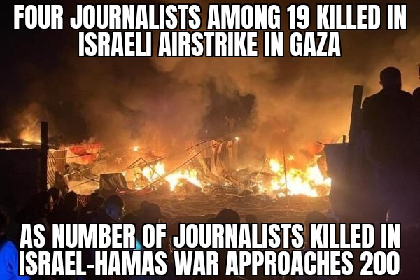 Four more journalists killed in Gaza